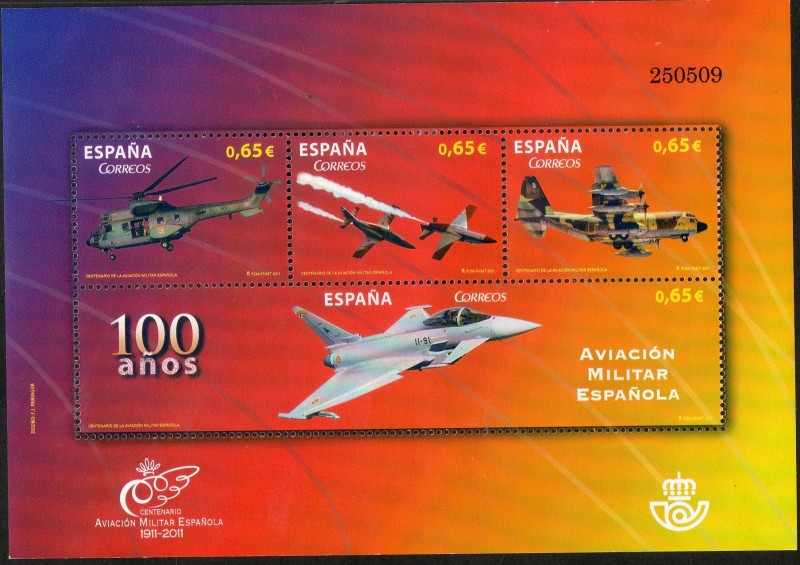 4653- Centenario de la Aviación Militar Española.