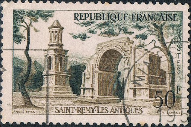 TURISMO 1957. SAINT REMY.  LES ANTIQUES. Y&T Nº 1130