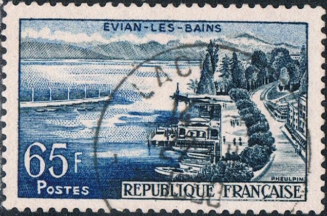 TURISMO 1957. EVIAN LES BAINS. Y&T Nº 1131