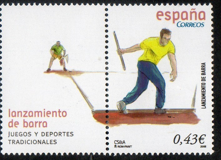 4415- Juegos y deportes tradicionales. Lanzamiento de barra.