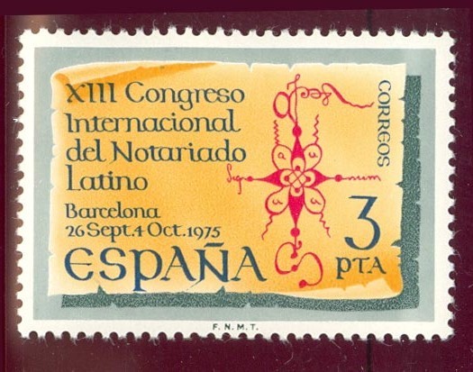 1975 XII congreso del Notariado Latino - Edifil:2283