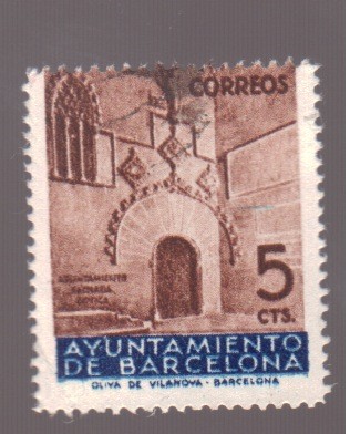 Puerta gótica del ayunt. de Barcelona