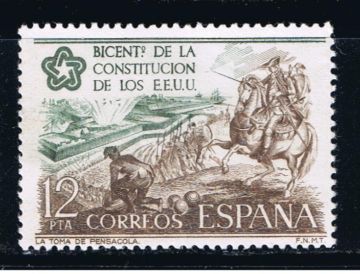 Edifil  2325  Bicentenario de la Independencia de los Estados Unidos.  