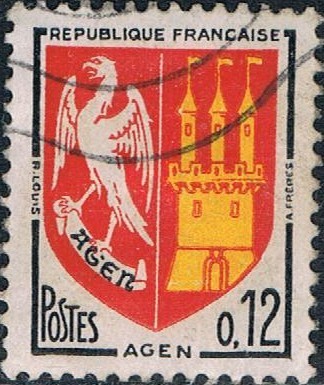 ESCUDOS DE PROVINCIAS 1962-65. AGEN. Y&T Nº 1353A