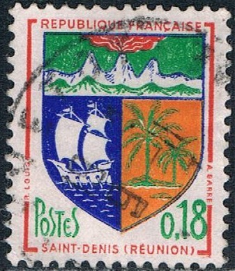 ESCUDOS DE PROVINCIAS 1962-65. SAINT DENIS DE LA REUNION. Y&T Nº 1354A