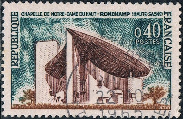 TURISMO 1965. CAPILLA DE NOTRE DAME DU HAUT, EN RONCHAMP. Y&T Nº 1435