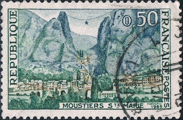 TURISMO 1965. MOUSTIERS STE. MARIE. Y&T Nº 1436