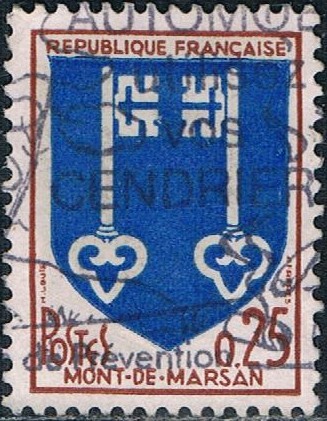 ESCUDOS DE PROVINCIAS 1966. MONT DE MARSAN. Y&T Nº 1469