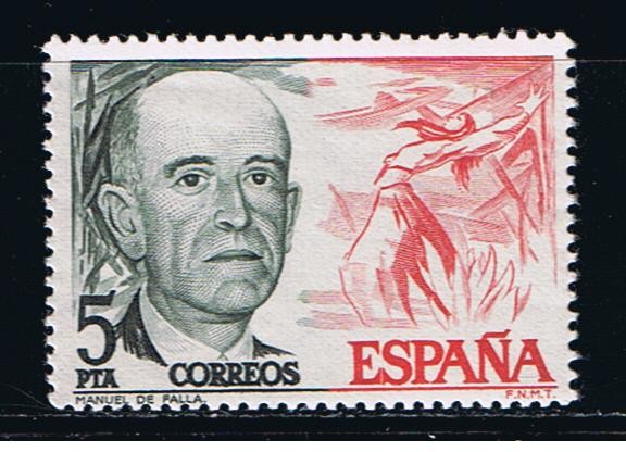 Edifil  2380  Centenario del nacimiento de Pau Casals y Manuel de Falla.  