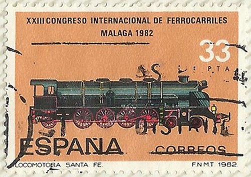 XXIII CONGRESO INTERNACIONAL DE FERROCARRILES . MALAGA 1982