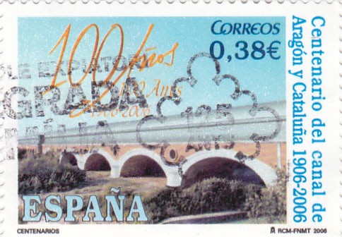 Centenario del canal de Aragón y Cataluña 1906-2006       (N)