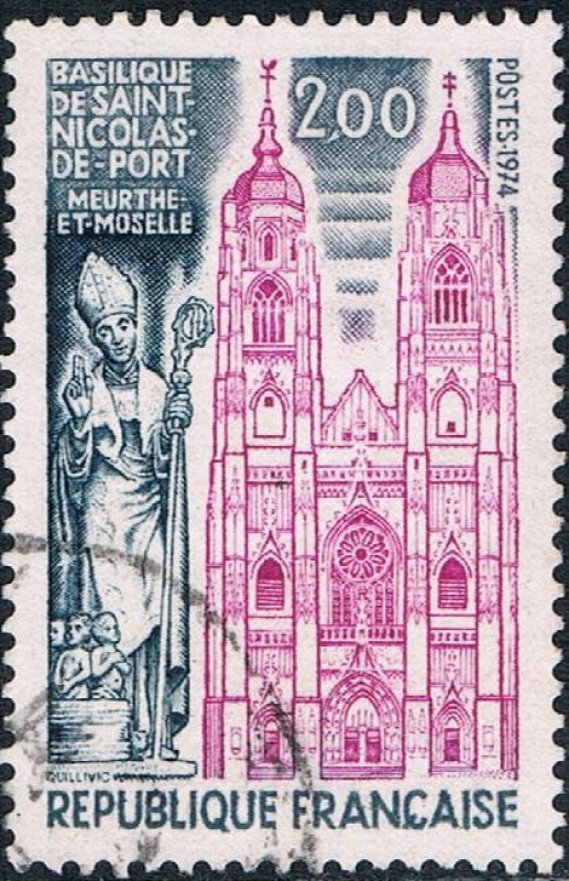 TURISMO 1974-75. BASÍLICA DE SAN NICOLAS DE PORT. Y&T Nº 1810