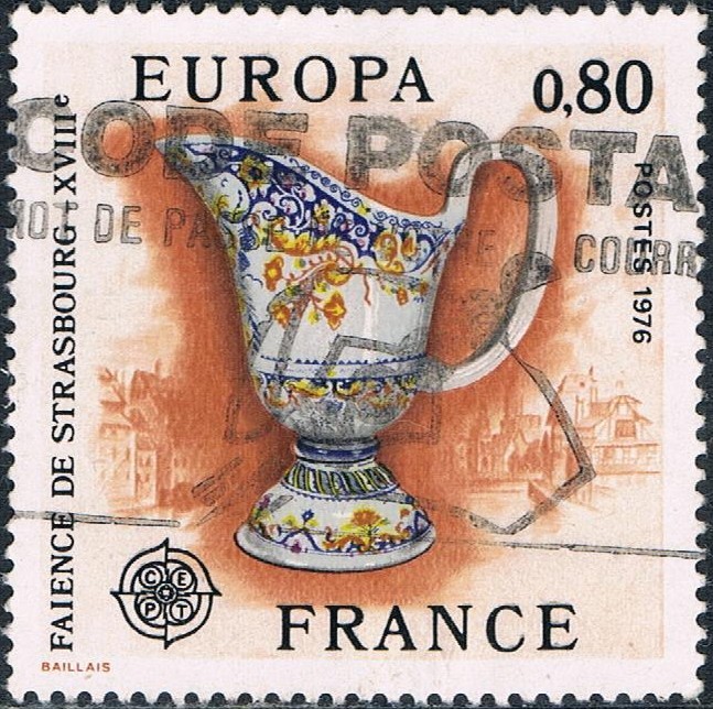 EUROPA 1976. CERÁMICA DE ESTRASBURGO Y&T Nº 1877