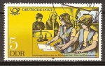 Aprendizaje en la postal y la industria de la prensa(DDR).