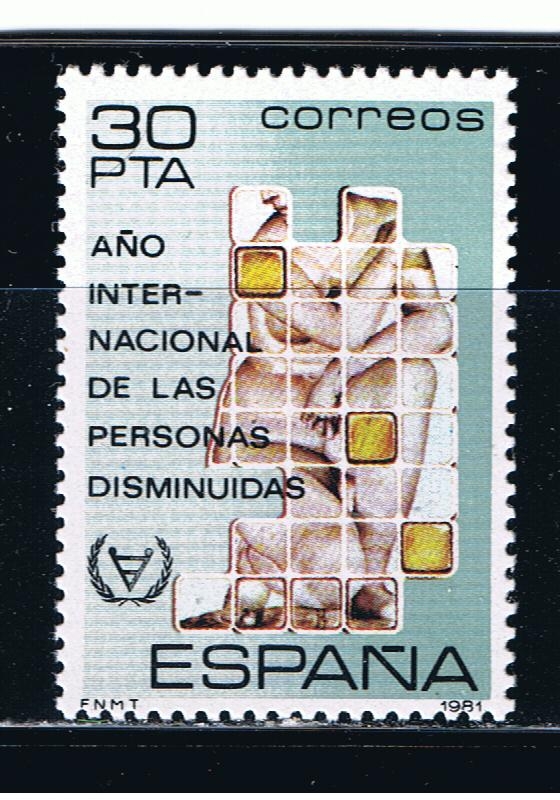 Edifil  2612  Año Internacional de las personas disminuidas.  