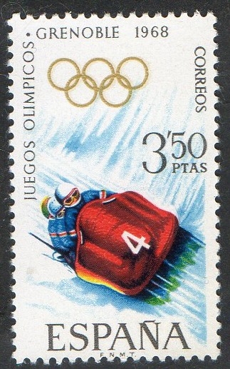 1852- X Juegos Olímpicos de invierno en Grenoble. Bobsleigh.