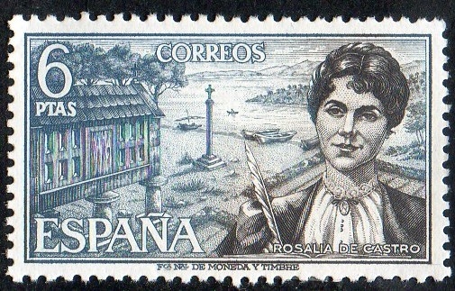 1867- Personajes españoles. Rosalia de Castro ( 1837-1885 ).