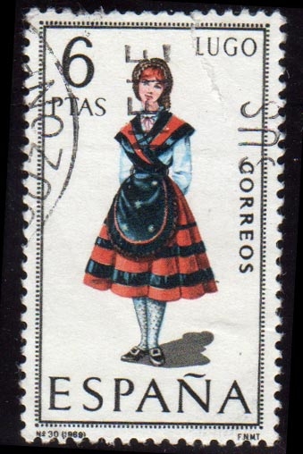 1969 Trajes tipicos españoles. Lugo - Edifil:1903