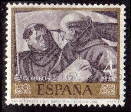 1969 Alonso Cano. San Juan Capistrano y San Bernardino- Edifil:1918