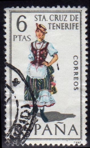 1970 Trajes típicos españoles. Santa Cruz de Tenerife - Edifil:1953