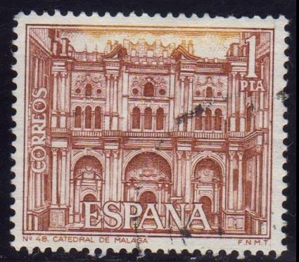 1970 Serie Turística. Catedral de Málaga - Edifil:1983