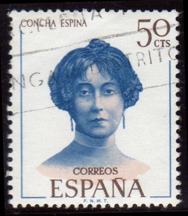 1970 Literatos españoles. Concha Espina - Edifil:1990