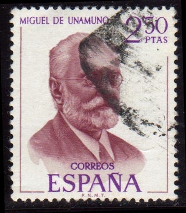 1970 Literatos españoles. Miguel de Unamuno - Edifil:1994