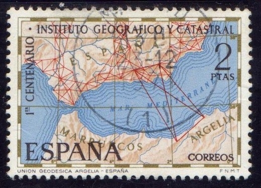 1970 Centenario del Instituto Geográfico y Catastral - Edifil:2001