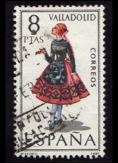 1971 Trajes tipicos Españoles. Valladolid- Edifil:2015