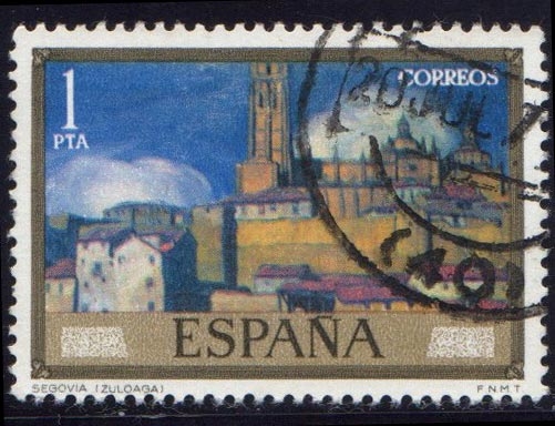 1971 Día del sello.Zuloaga. Vista de Segovia - Edifil:2020