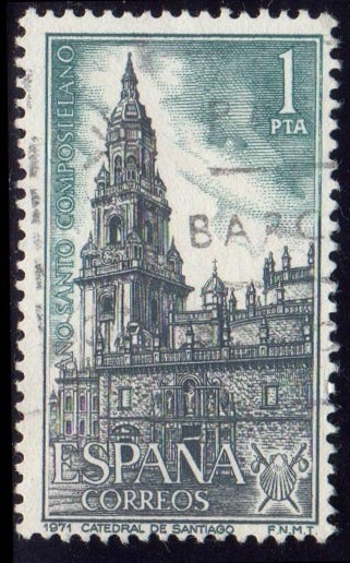 1971 Año Santo Compostelano. Catedral de Santiago - Edifil:2063