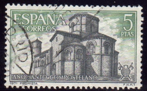 1971 Año Santo Compostelano. Iglesia de San Mrtín. Frómista - Edifil:2070