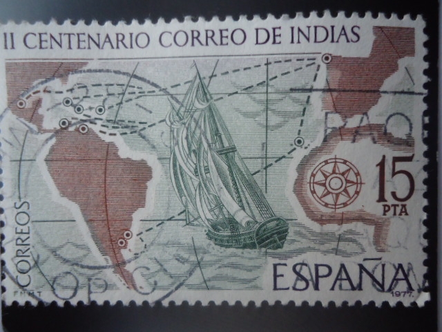 II Centenario  Correo de Indias.