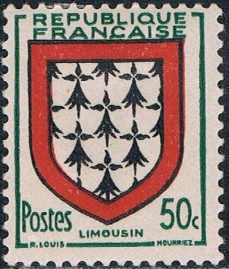 ESCUDOS DE PROVINCIAS 1951. LIMOUSIN. Y&T Nº 900