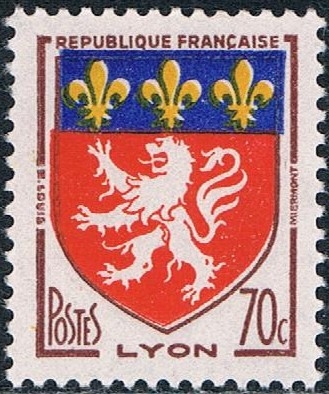 ESCUDOS DE PROVINCIAS 1958. LYON. Y&T Nº 1181. RESERVADO