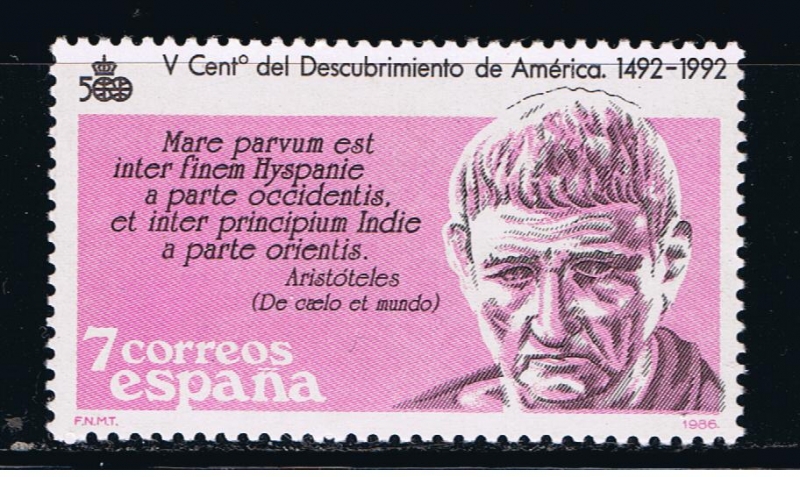 Edifil  2860  V Cente. del Descubrimiento de América.  