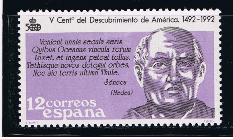 Edifil  2861  V Cente. del Descubrimiento de América.  