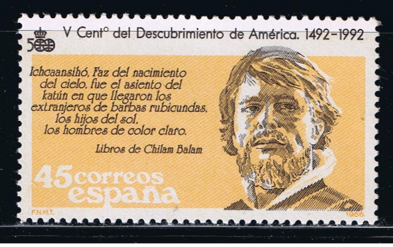 Edifil  2865  V Cente. del Descubrimiento de América.  