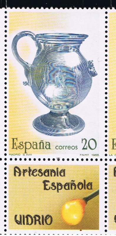 Edifil  2942  Artesanía española.  Vidrio.  