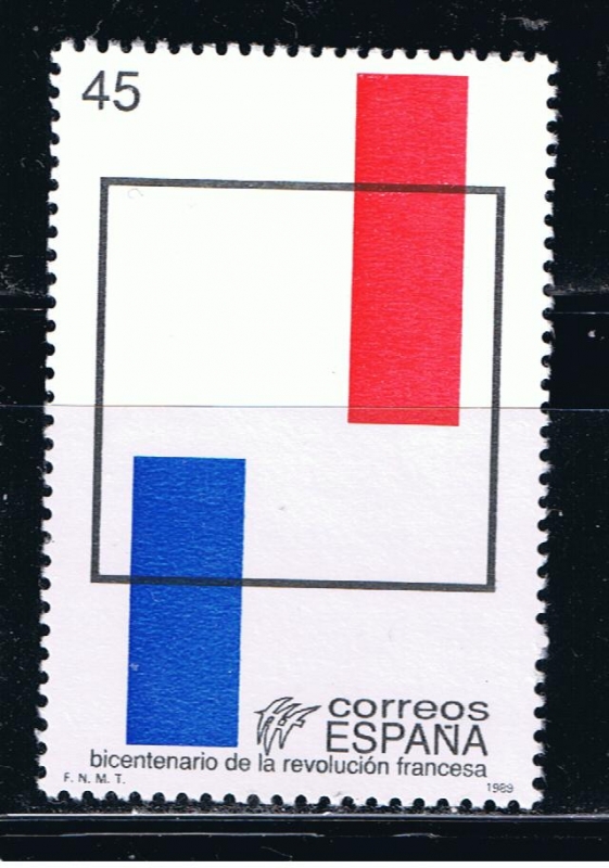 Edifil  2988  Bicentenario de la Revolución Francesa.  