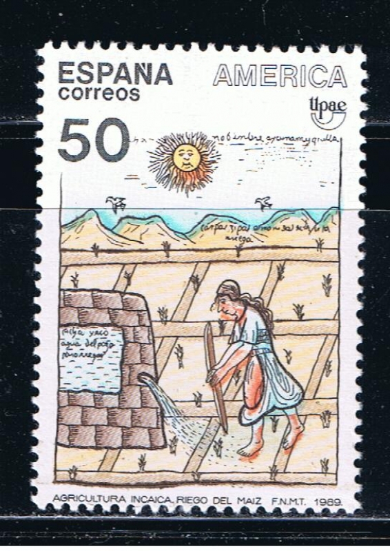 Edifil  3035  América-UPAE. Pueblos precolombinos. Usos y costumbres.  