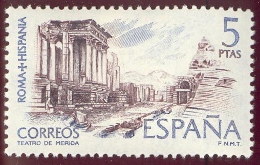 1974 Roma Hispania.Teatro de Mérida - Edifil:2188