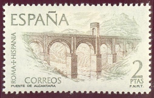 1974 Roma Hispania.Puente de Alcántara - Edifil:2185