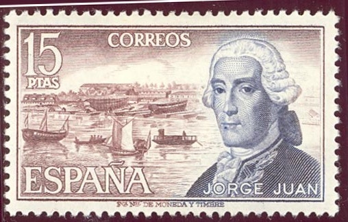 1974 Personajes Españoles. Jorge Juán - Edifil:2182