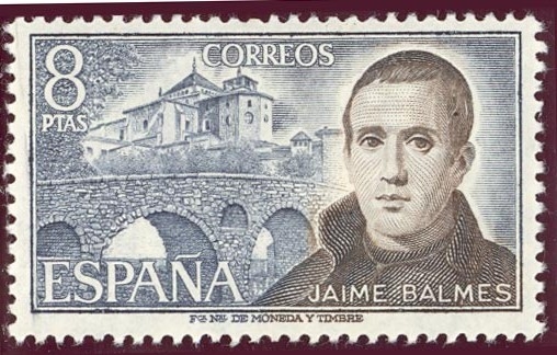 1974 Personajes Españoles. Jaime Balmes - Edifil:2180