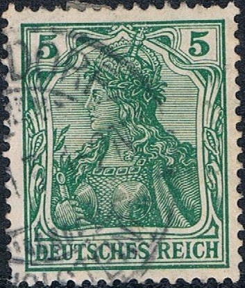 ALEGORÍA DE GERMANIA 1902-04.LEYENDA DEUTCHES REICH. Y&T Nº 68