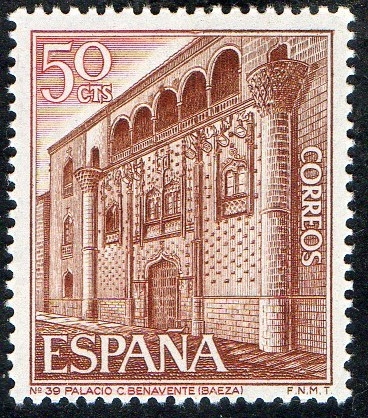 1875- Serie turística. Palacio de Benavente, Baeza ( Jaén ). 