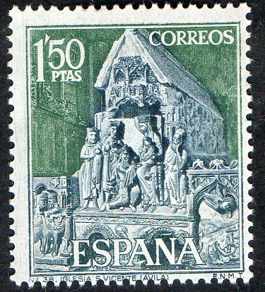 1877-  Serie turística. Iglesia de Sant Vicente, Ávila.