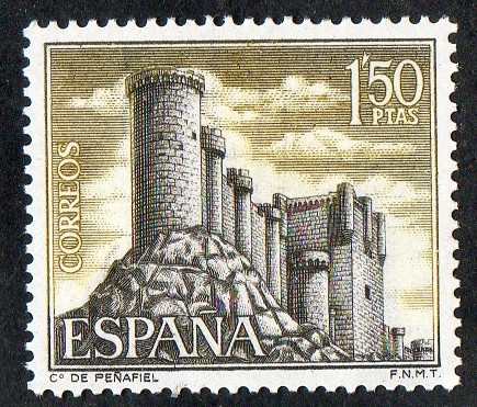 1882- Castillos de España. Peñafiel ( Valladolid ).