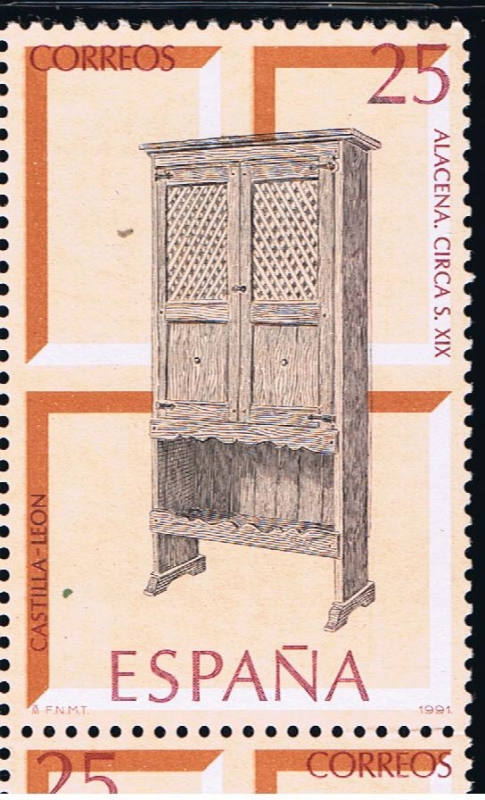 Edifil  3128  Artesanía Española (Muebles ).  